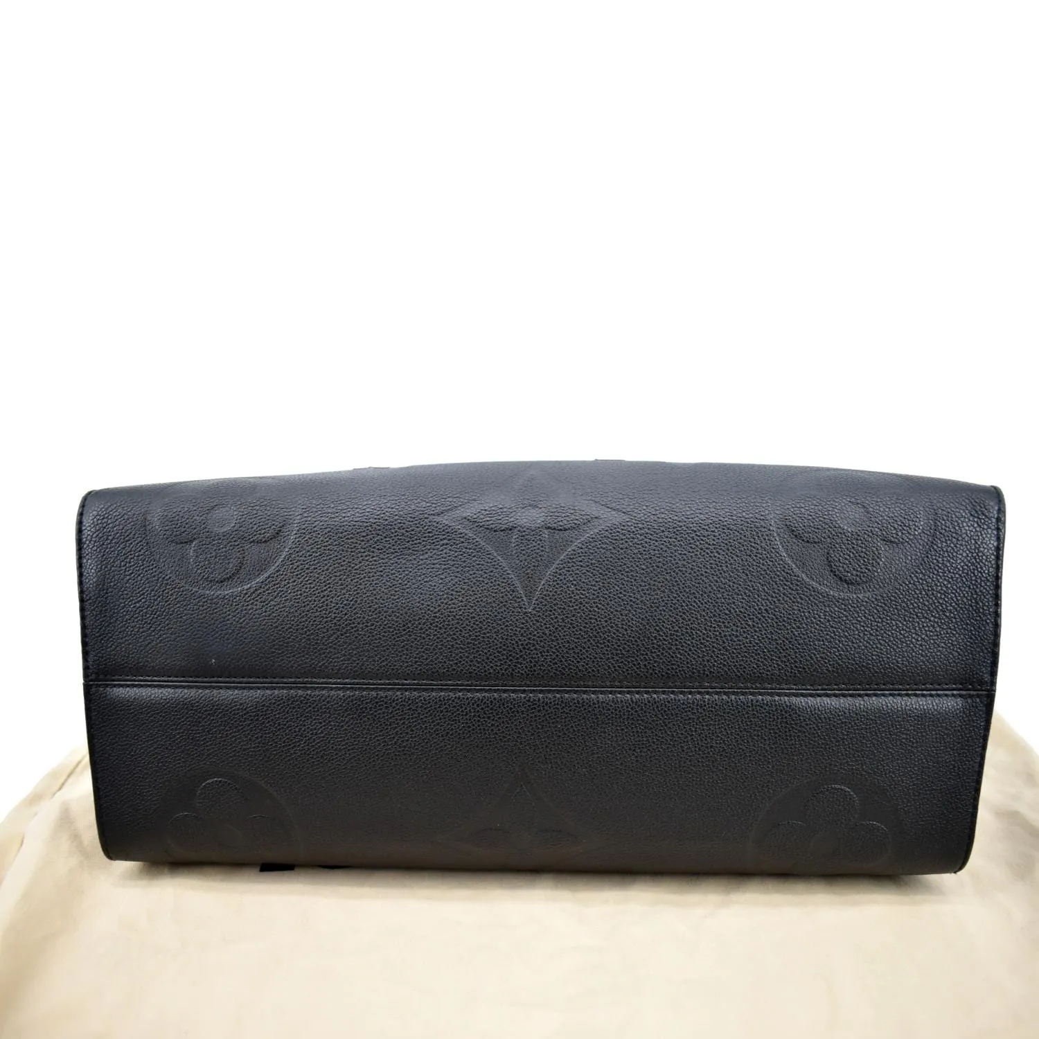 LOUIS VUITTON Onthego GM Monogram Empreinte Leather Tote Bag Black - New Year Deals