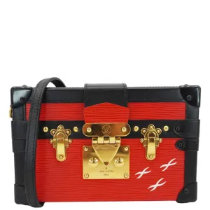 LOUIS VUITTON Petite Malle Epi Leather Shoulder Bag Coquelicot