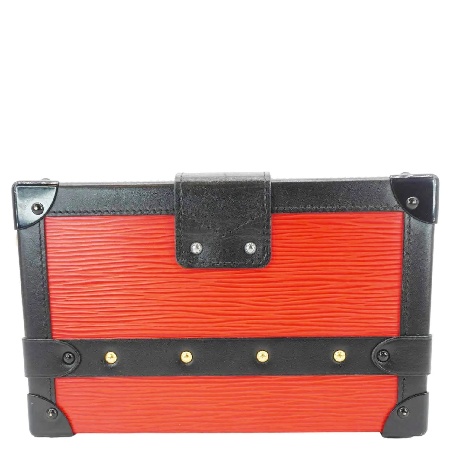 LOUIS VUITTON Petite Malle Epi Leather Shoulder Bag Coquelicot