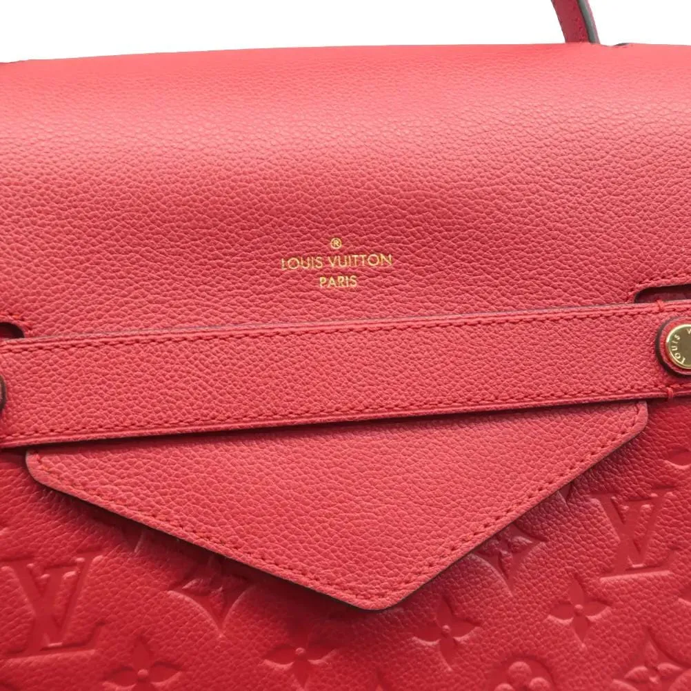 LOUIS VUITTON Trocadero Monogram Empreinte Shoulder Bag Cerise