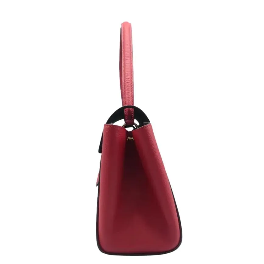 LOUIS VUITTON Trocadero Monogram Empreinte Shoulder Bag Cerise