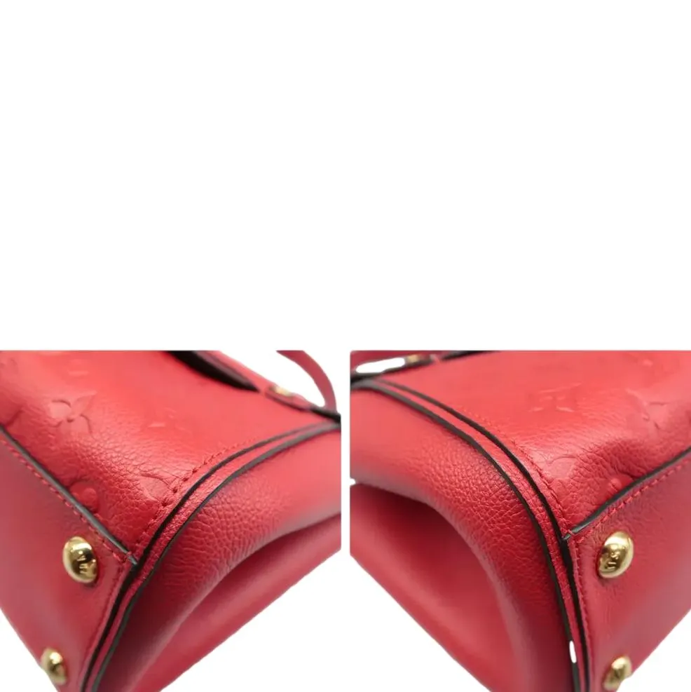 LOUIS VUITTON Trocadero Monogram Empreinte Shoulder Bag Cerise