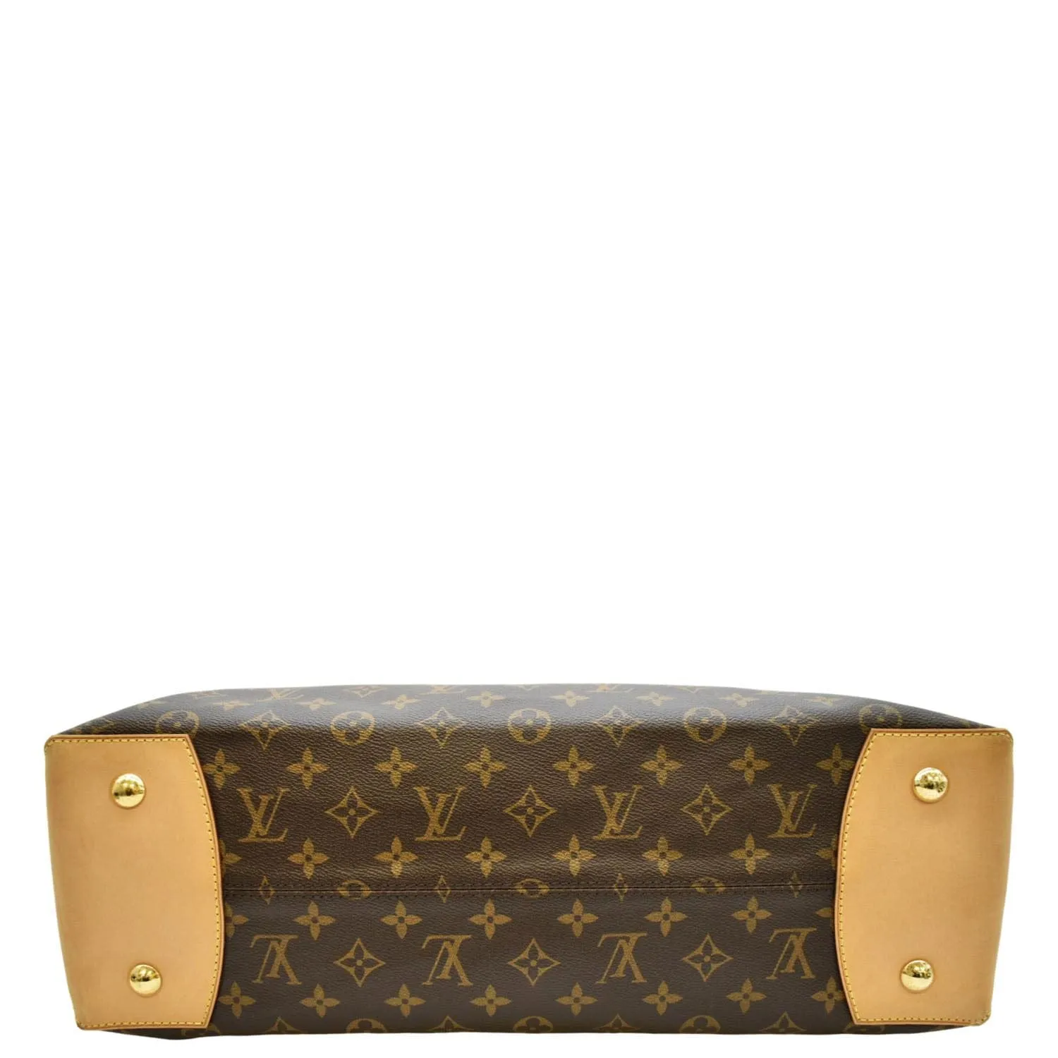 LOUIS VUITTON Wilshire GM Monogram Canvas Tote Shoulder Bag Brown