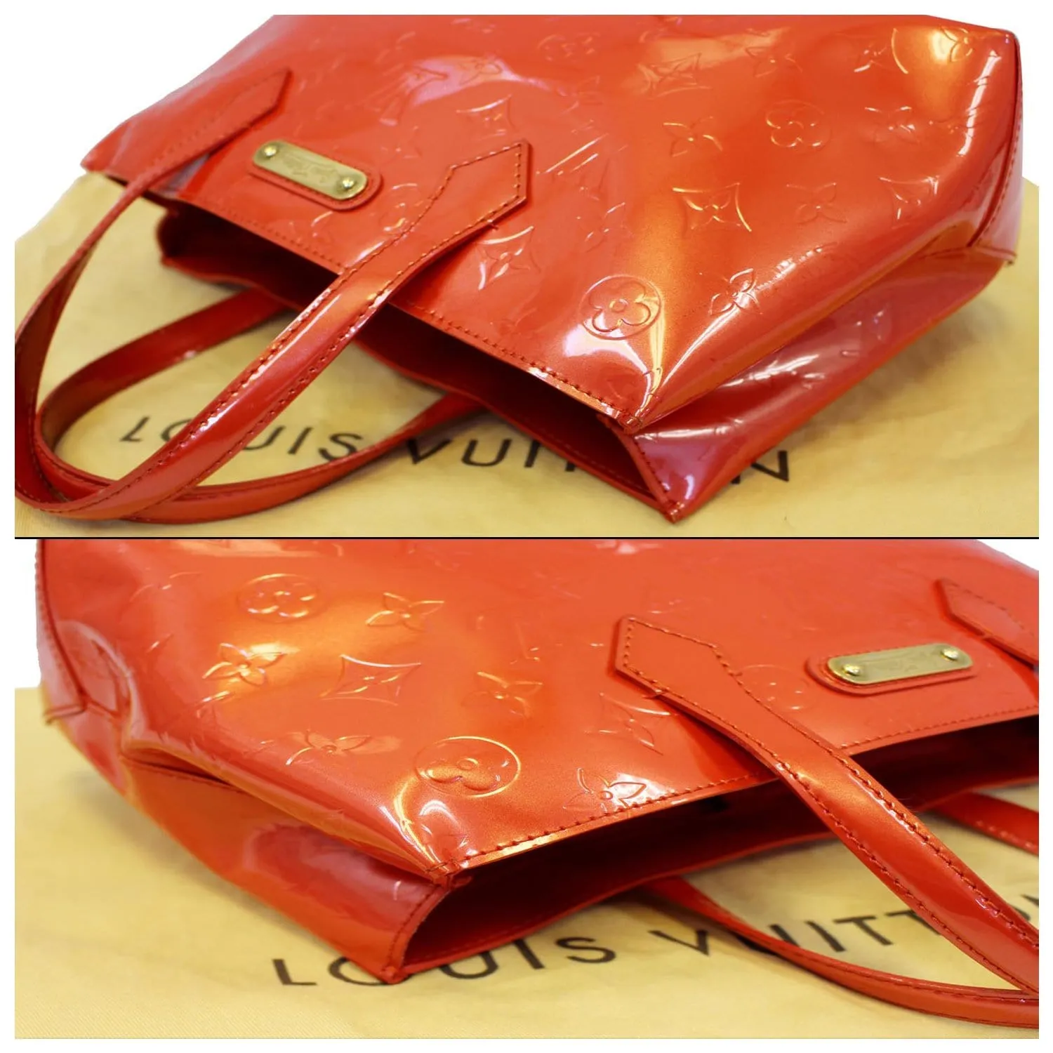 LOUIS VUITTON Wilshire PM Monogram Vernis Tote Bag