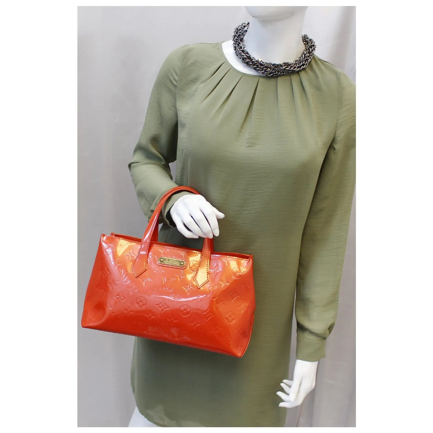 LOUIS VUITTON Wilshire PM Monogram Vernis Tote Bag