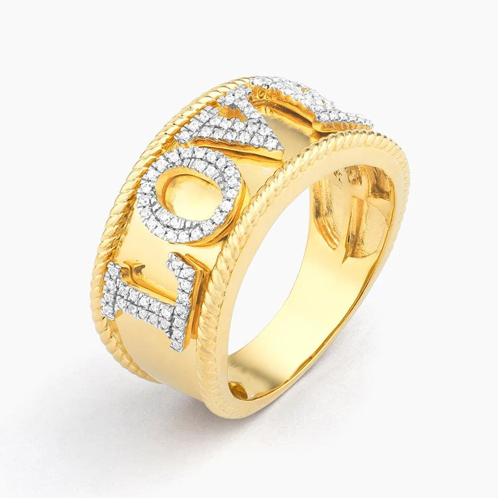 LOVE Statement Ring