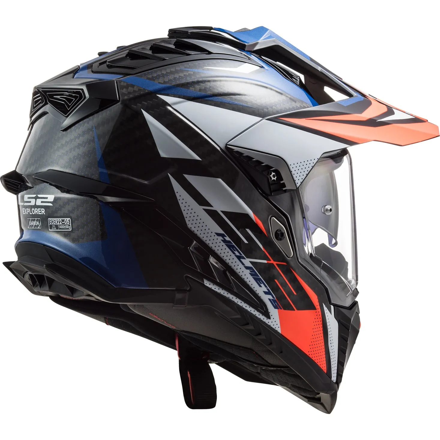 LS2 Helmets Explorer C Focus Motorcycle Dual Sport Helmet