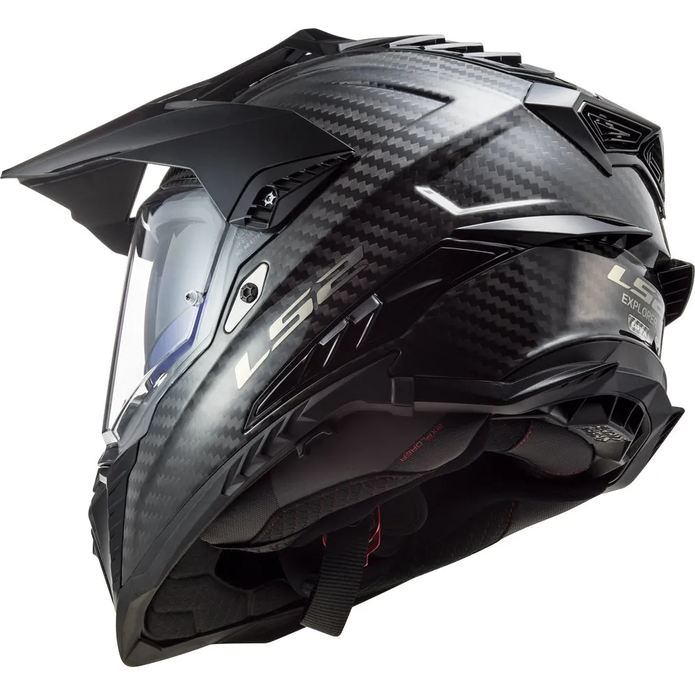 LS2 Helmets Explorer C Solid Motorcycle Dual Sport Helmet