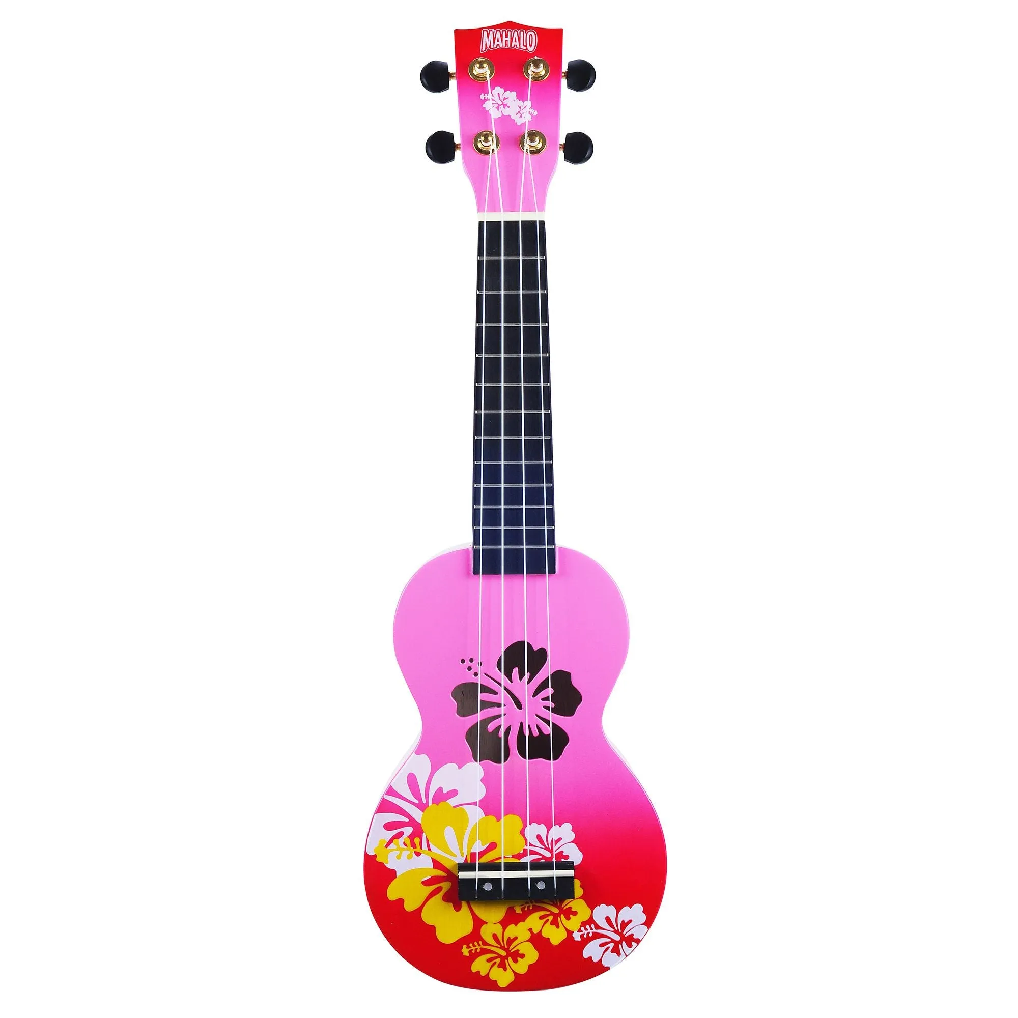 Mahalo Hibiscus Soprano Ukulele (4 Colours) (H)