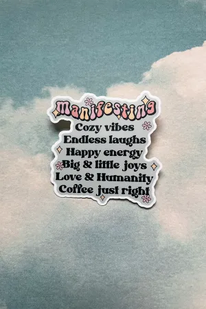 Manifesting sticker