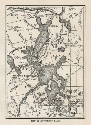 Map of Moosehead Lake