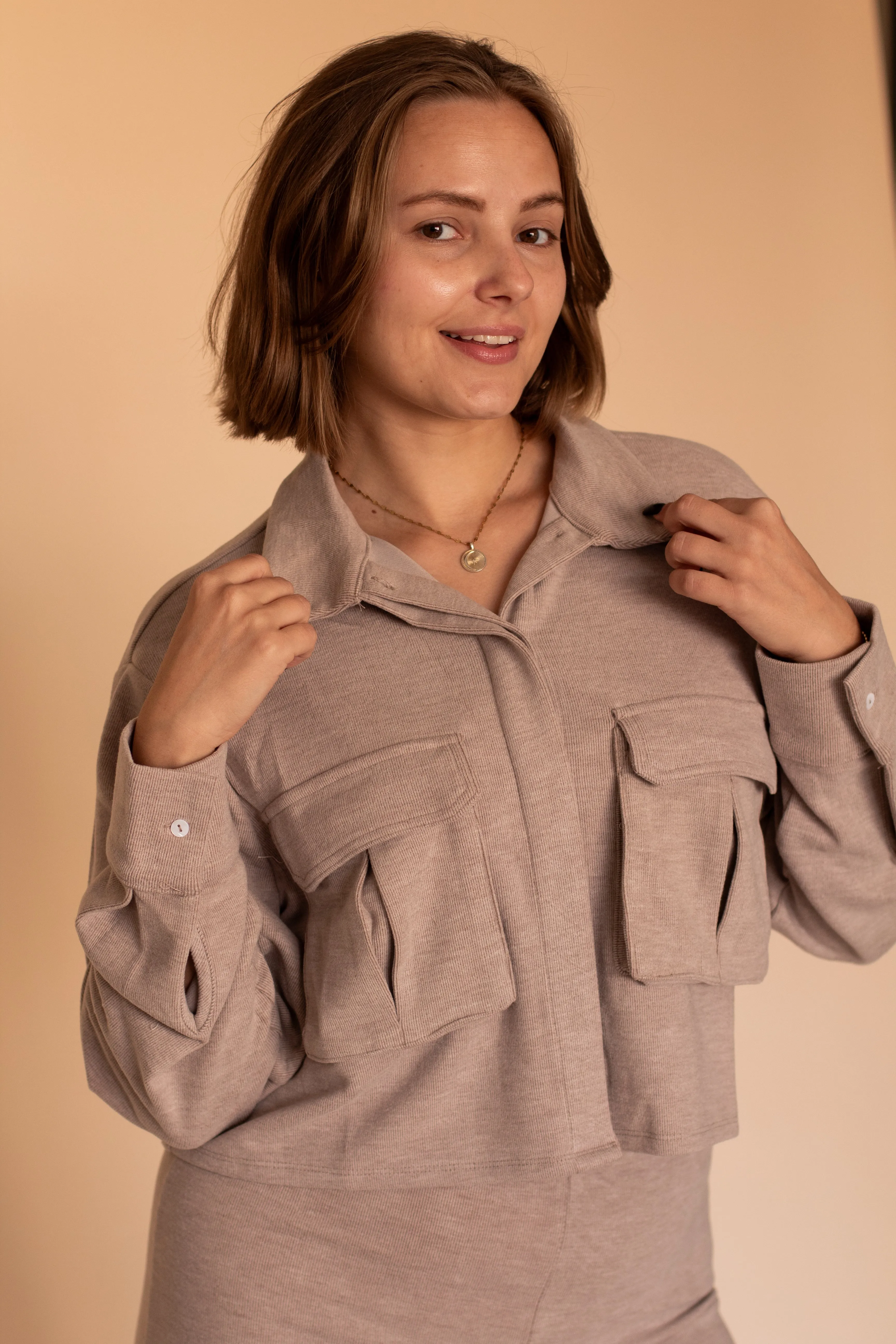 Mariela Lounge Longsleeve (Taupe)