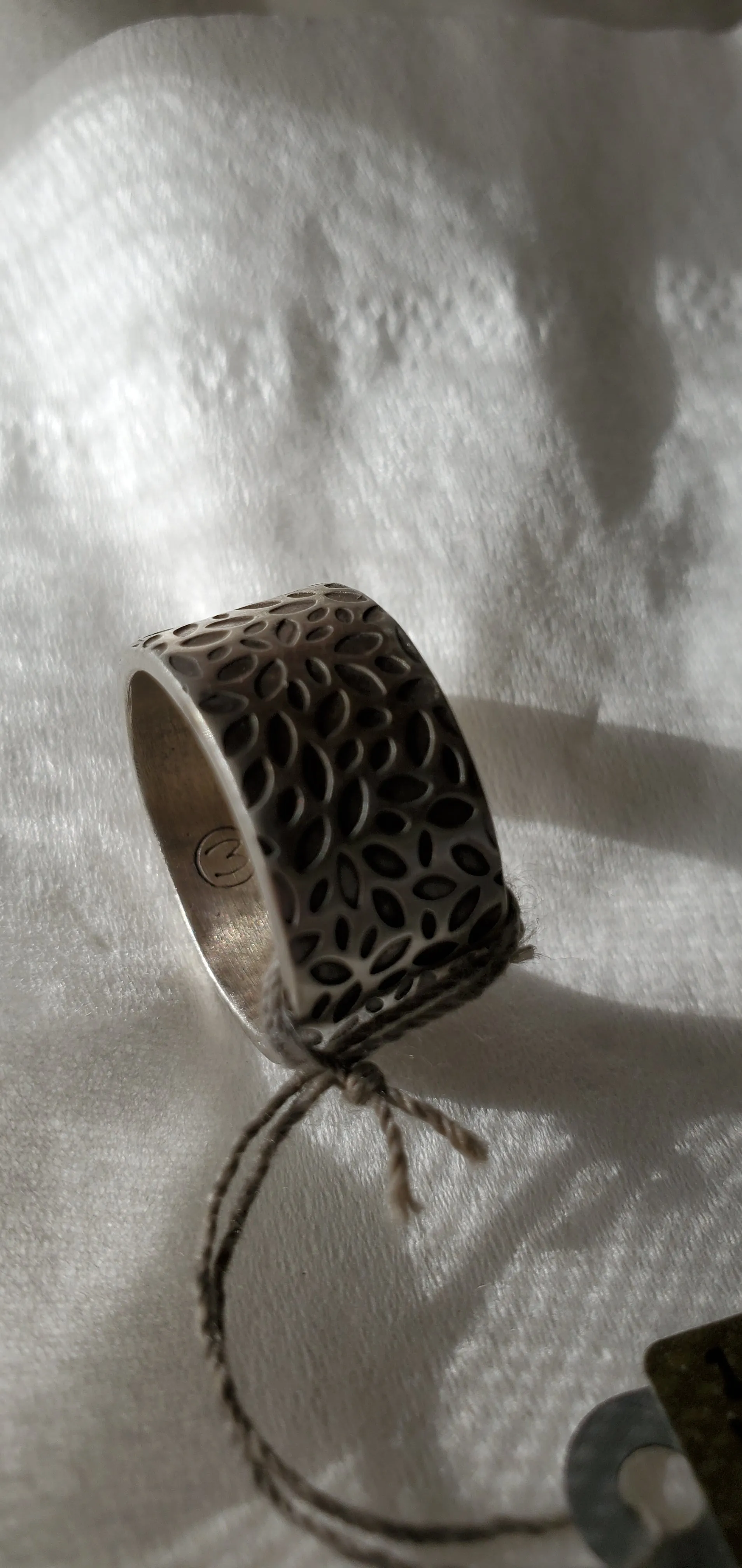 Martha Sullivan Wide Leaf Sterling Band