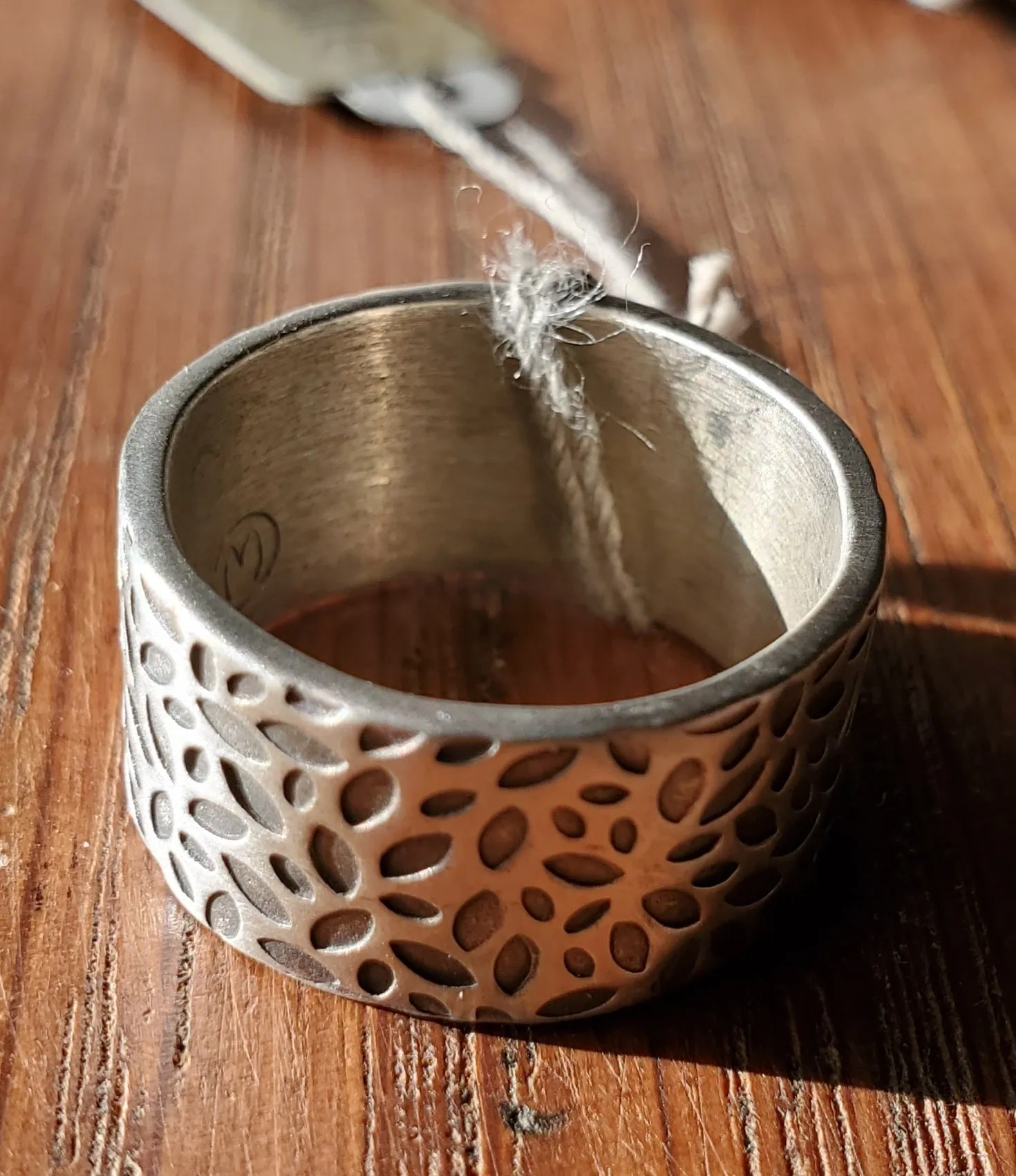 Martha Sullivan Wide Leaf Sterling Band