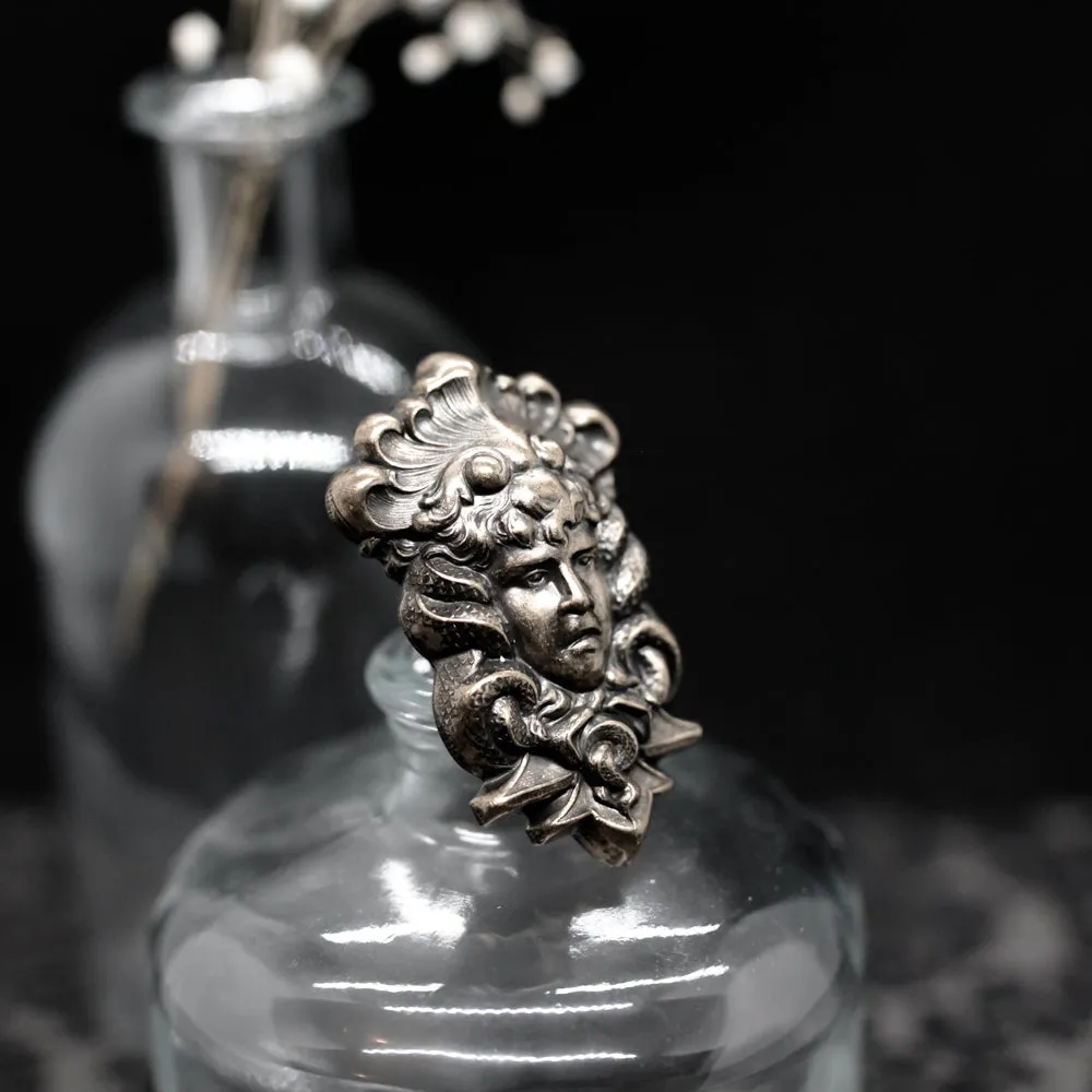 Massive Medusa Head Statement Ring