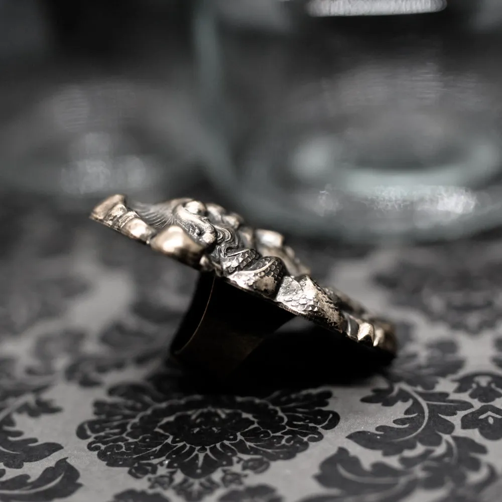 Massive Medusa Head Statement Ring