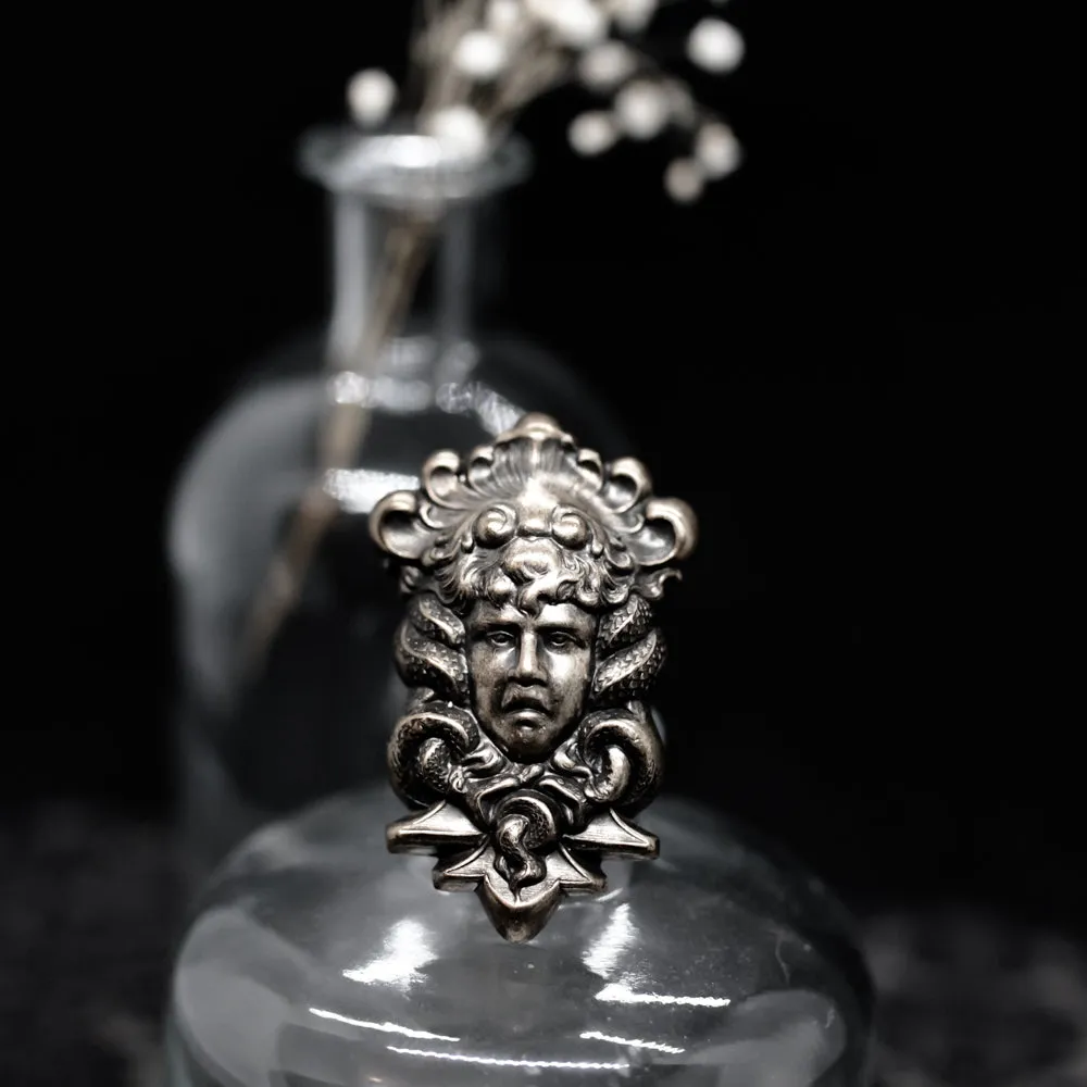 Massive Medusa Head Statement Ring
