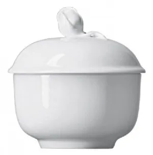 Meissen Rose Sugar bowl, Shape "Neuer Ausschnitt" Small