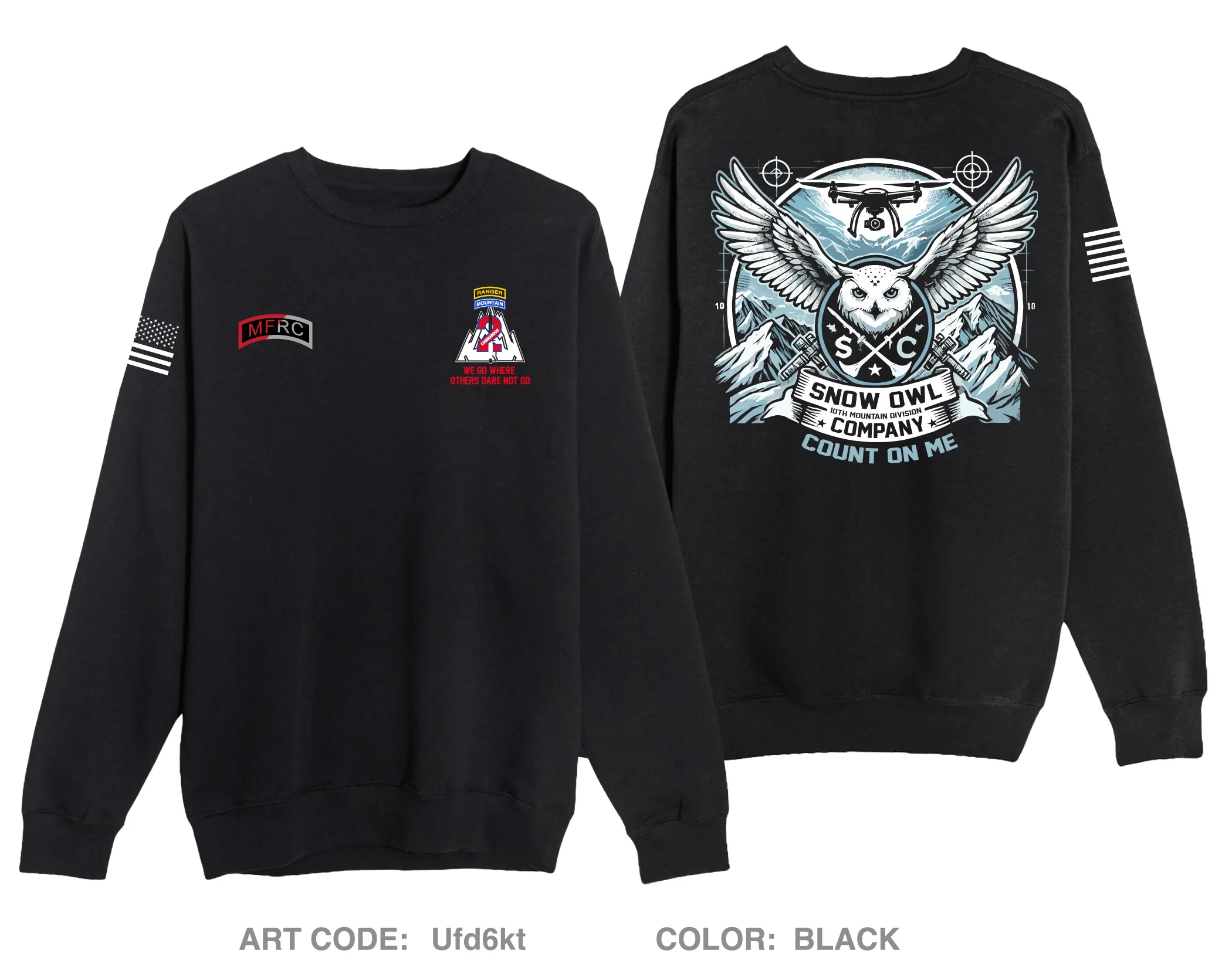 MFRC, 2BCT, 10th Mountain Division Comfort Unisex Crewneck Sweatshirt - Ufd6kt