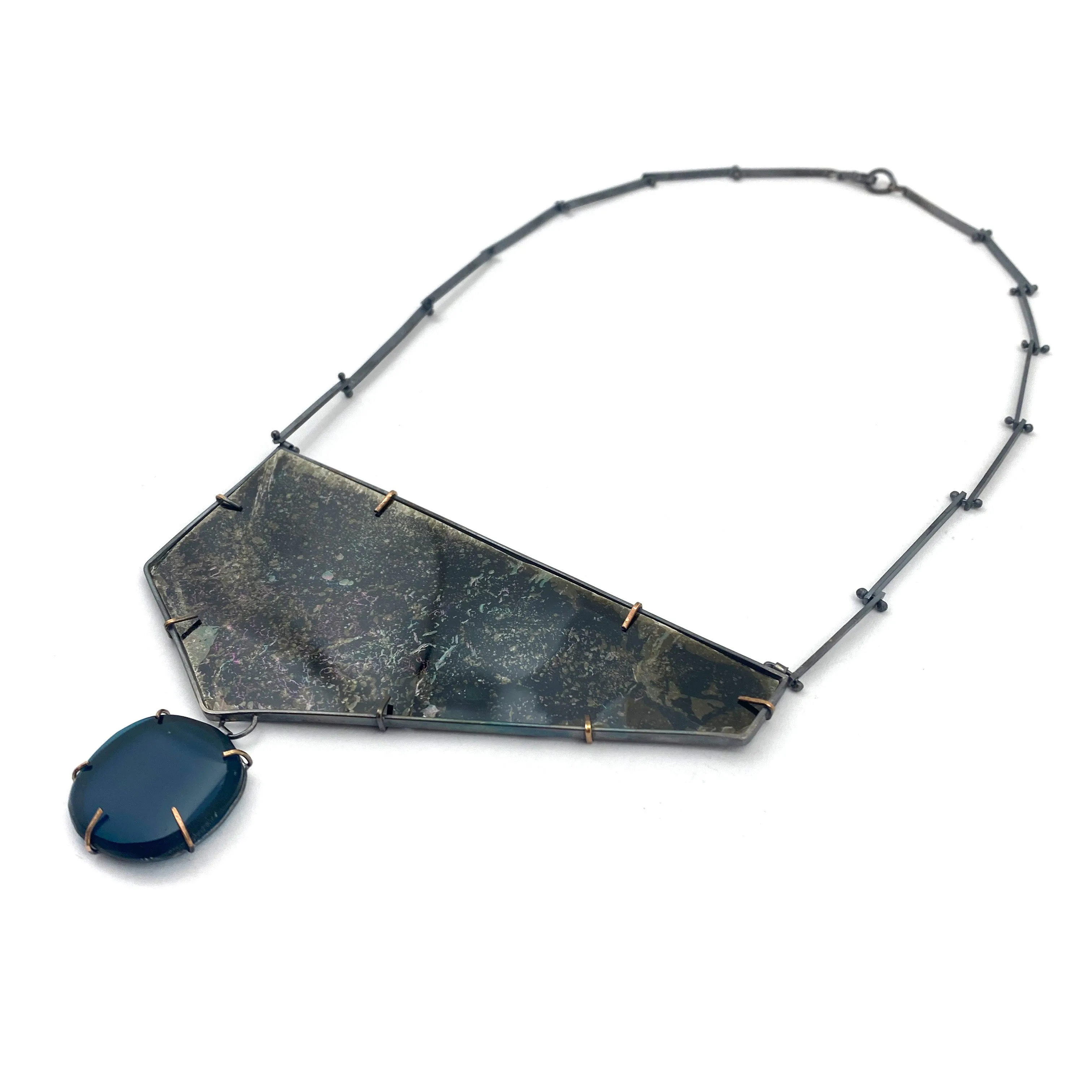 Mica & Glass Statement Necklace