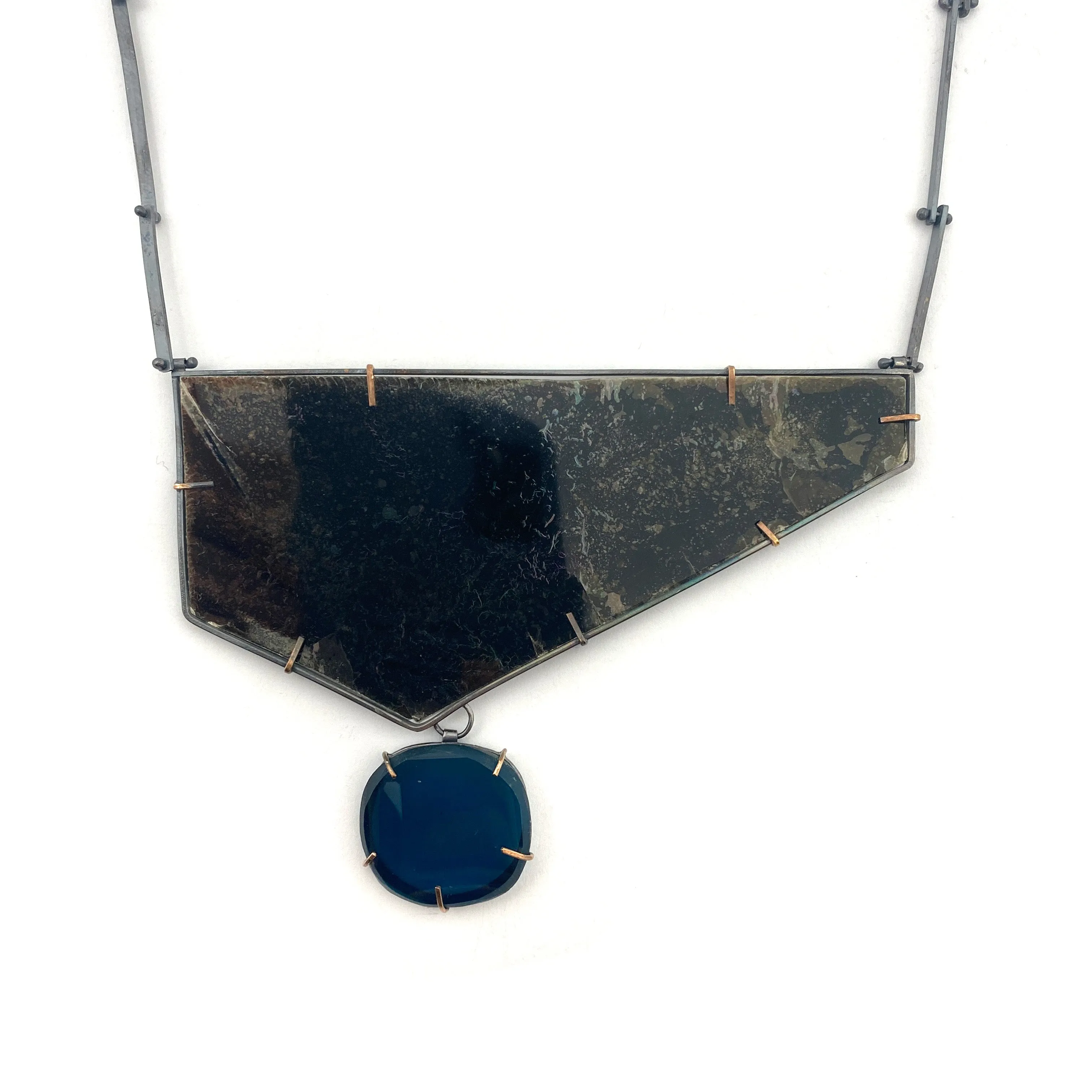 Mica & Glass Statement Necklace
