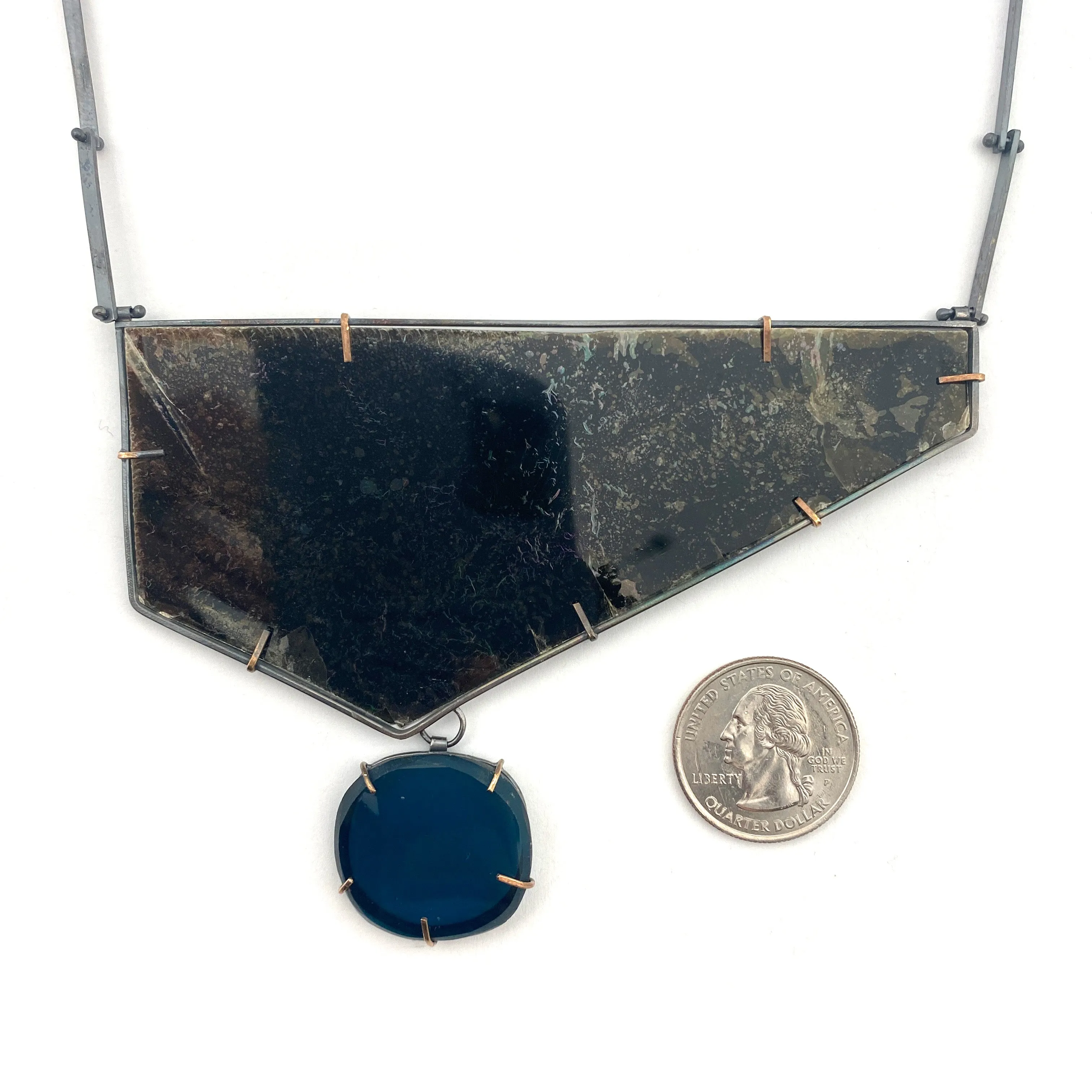Mica & Glass Statement Necklace