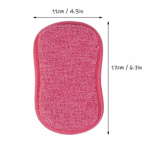 Microfiber Scrubbing Sponge – Multi-Pack Dual-Action Antibacterial Scrubbers