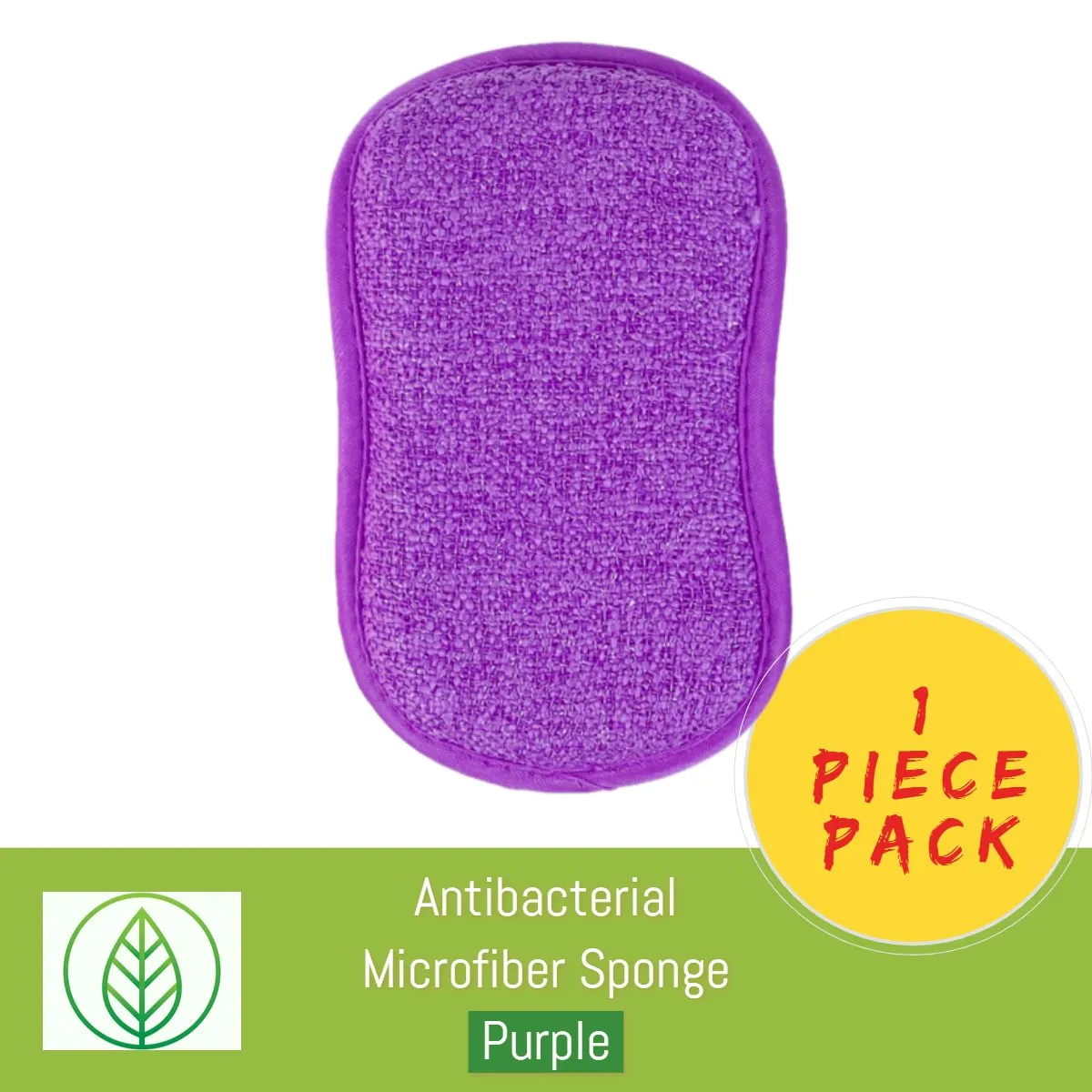 Microfiber Scrubbing Sponge – Multi-Pack Dual-Action Antibacterial Scrubbers