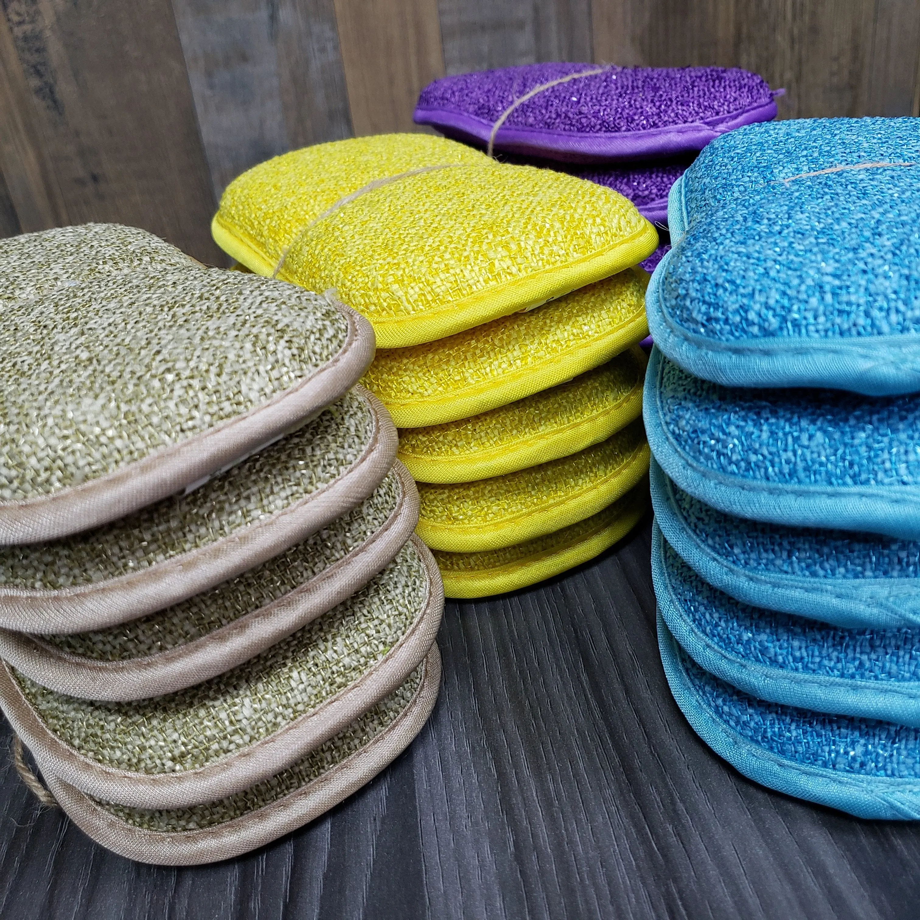 Microfiber Scrubbing Sponge – Multi-Pack Dual-Action Antibacterial Scrubbers