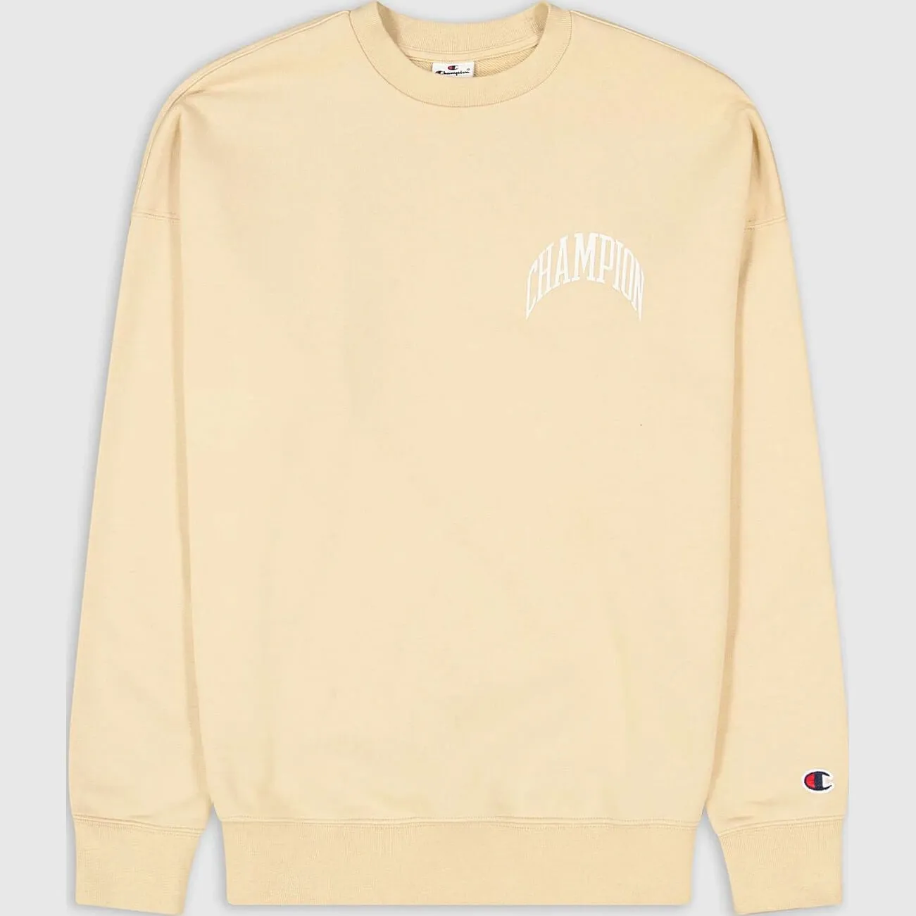 Mikina Champion city explorer Knitted crewneck sweatshirt piesková