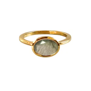 Mila Ring in Labradorite