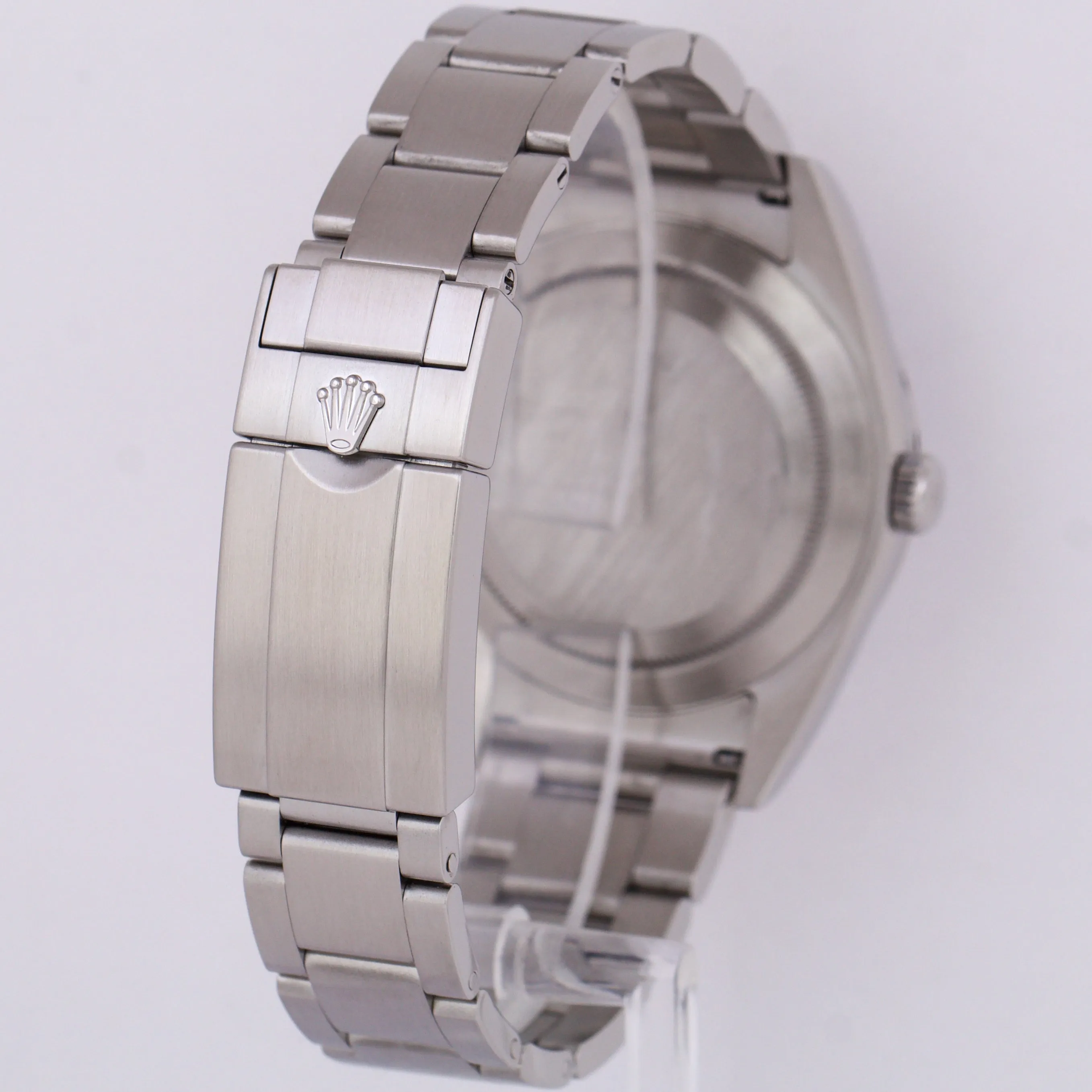 MINT PAPERS Rolex Explorer I Black 39mm MK2 LUME Steel Oyster Watch 214270 BOX