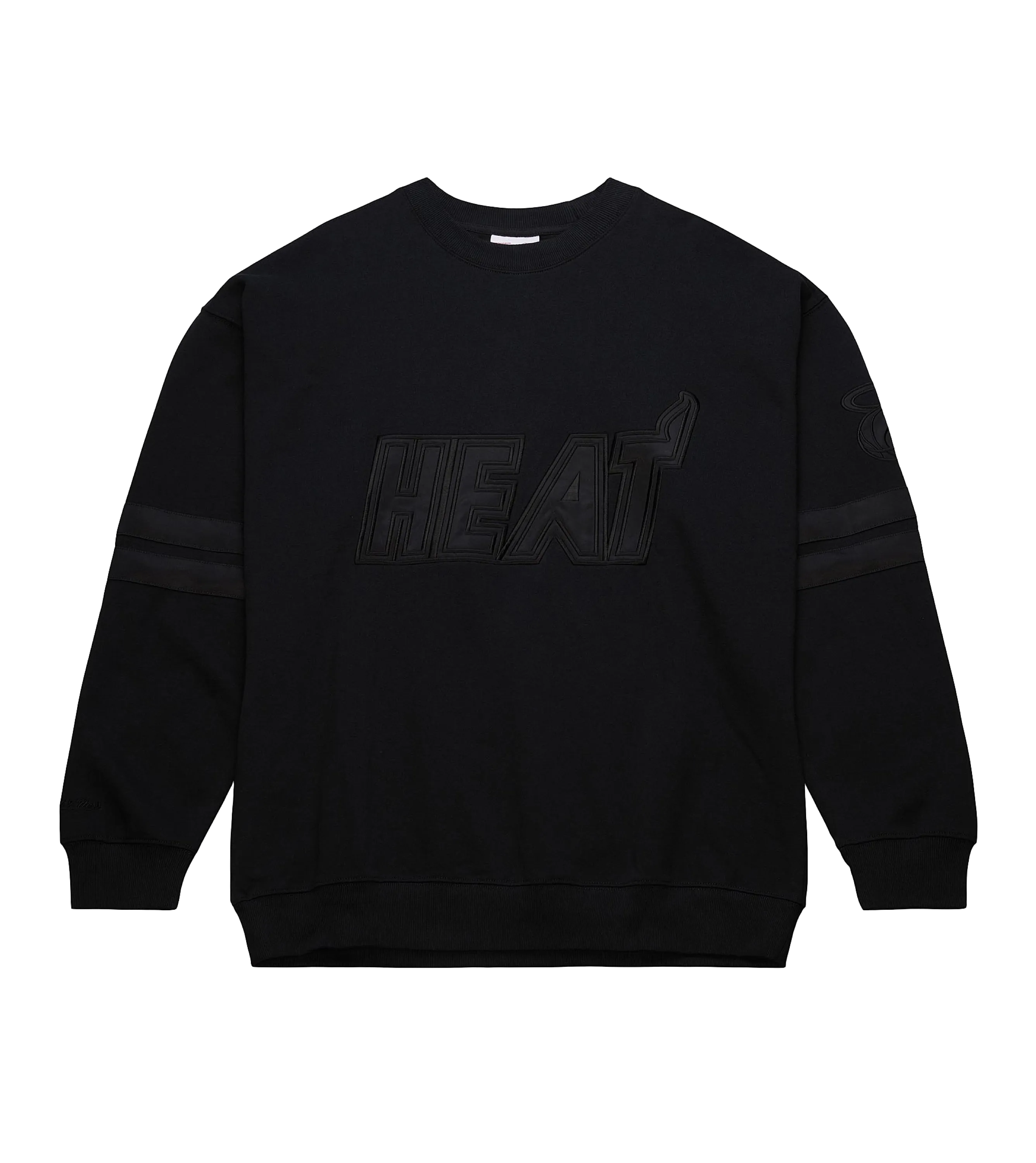 Mitchell & Ness Miami HEAT Stripes Fleece Crewneck