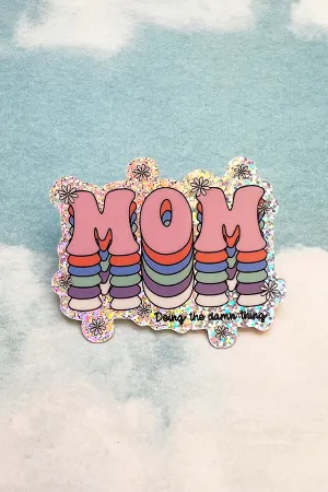 Mom Glitter Sticker
