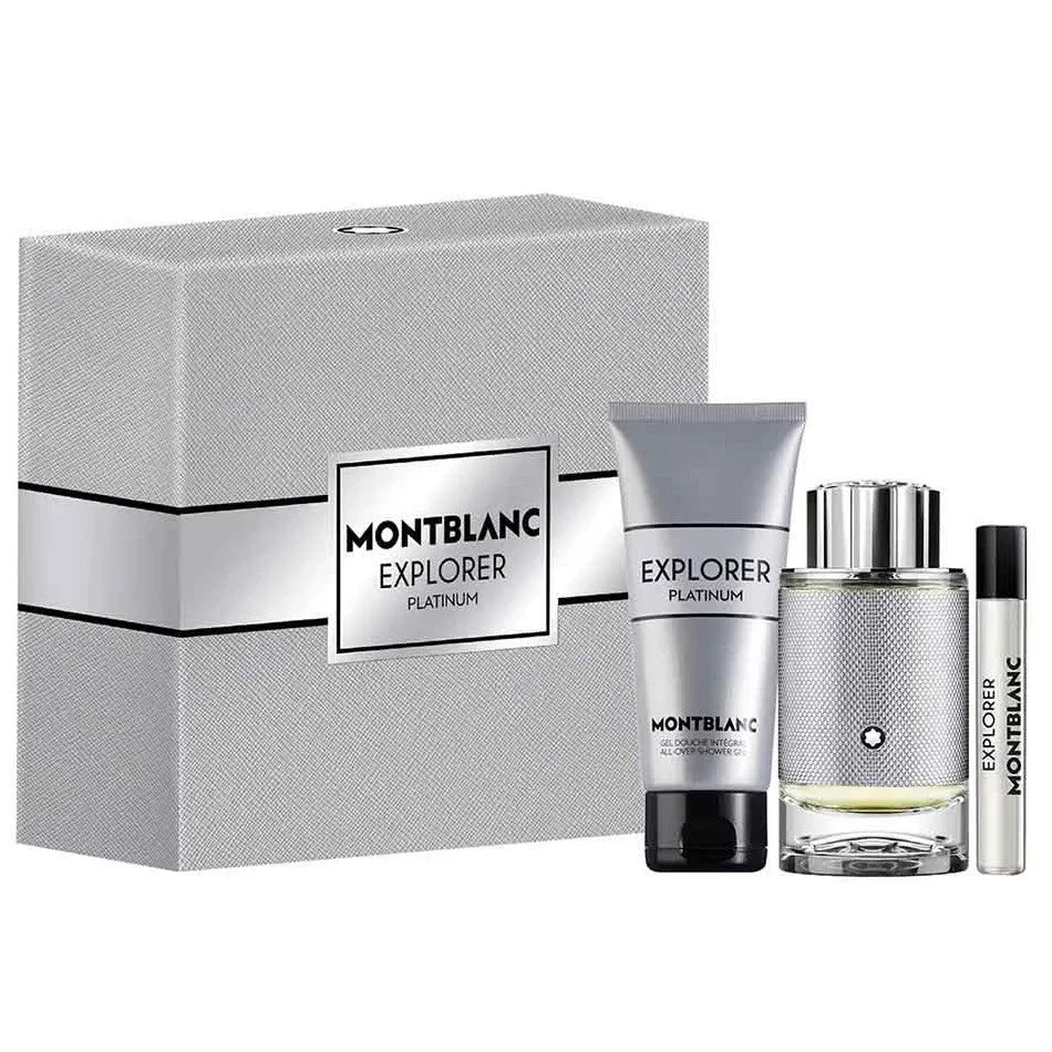 Mont Blanc Explorer Platinum Gift Set For Men