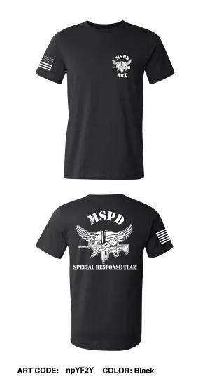 Mt. Sterling Police Dept. SRT Comfort Unisex Cotton SS Tee - npYF2Y