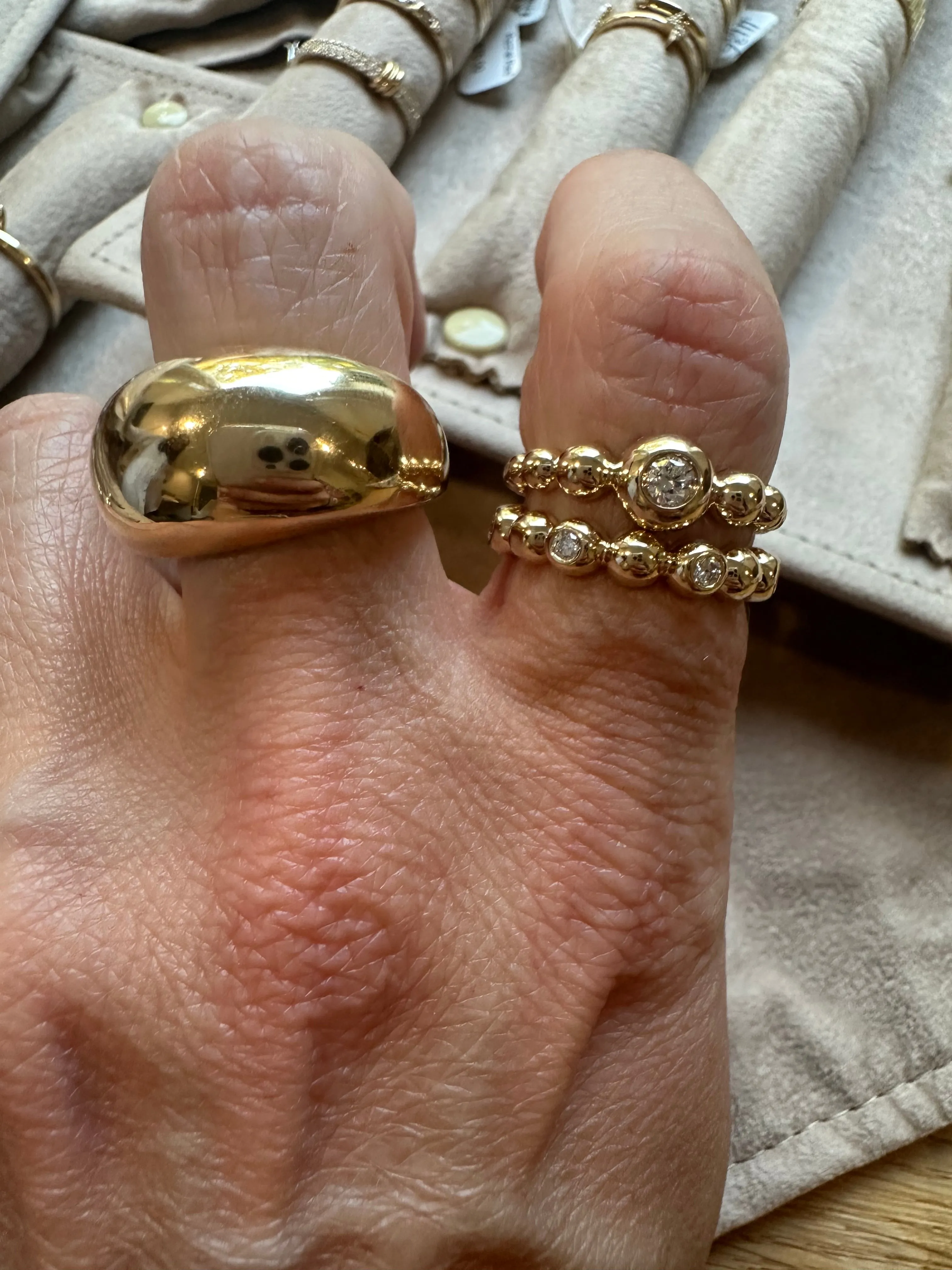 Multi Diamond Bubble Ring
