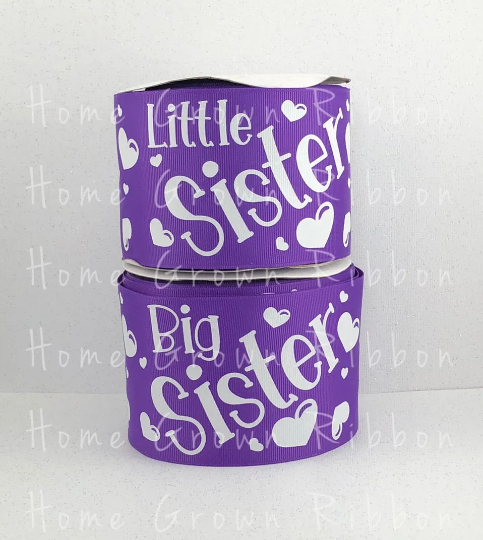 *Multiple Colors* Big and Little Sister Matching 3" USDR Grosgrain Ribbon
