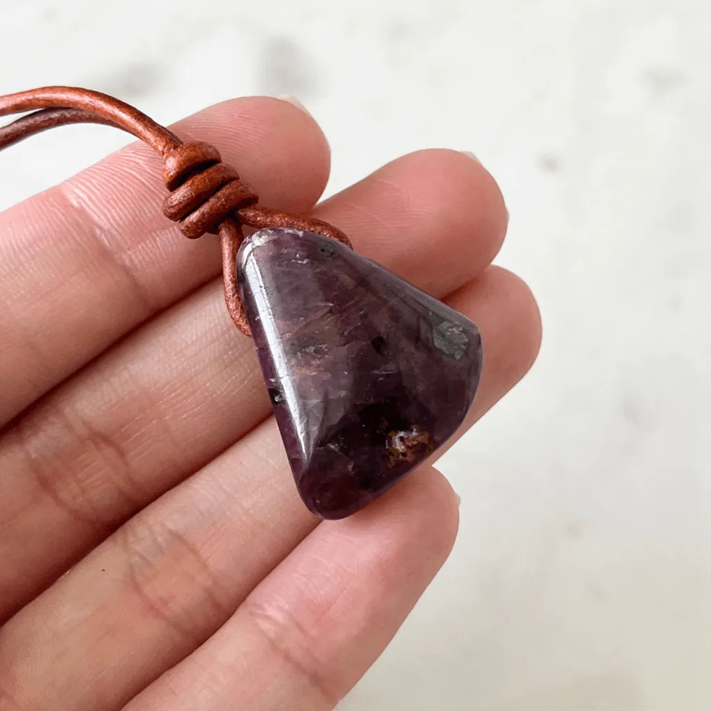Natural Ruby Gemstone Pendant - Exclusive OOAK Treasure