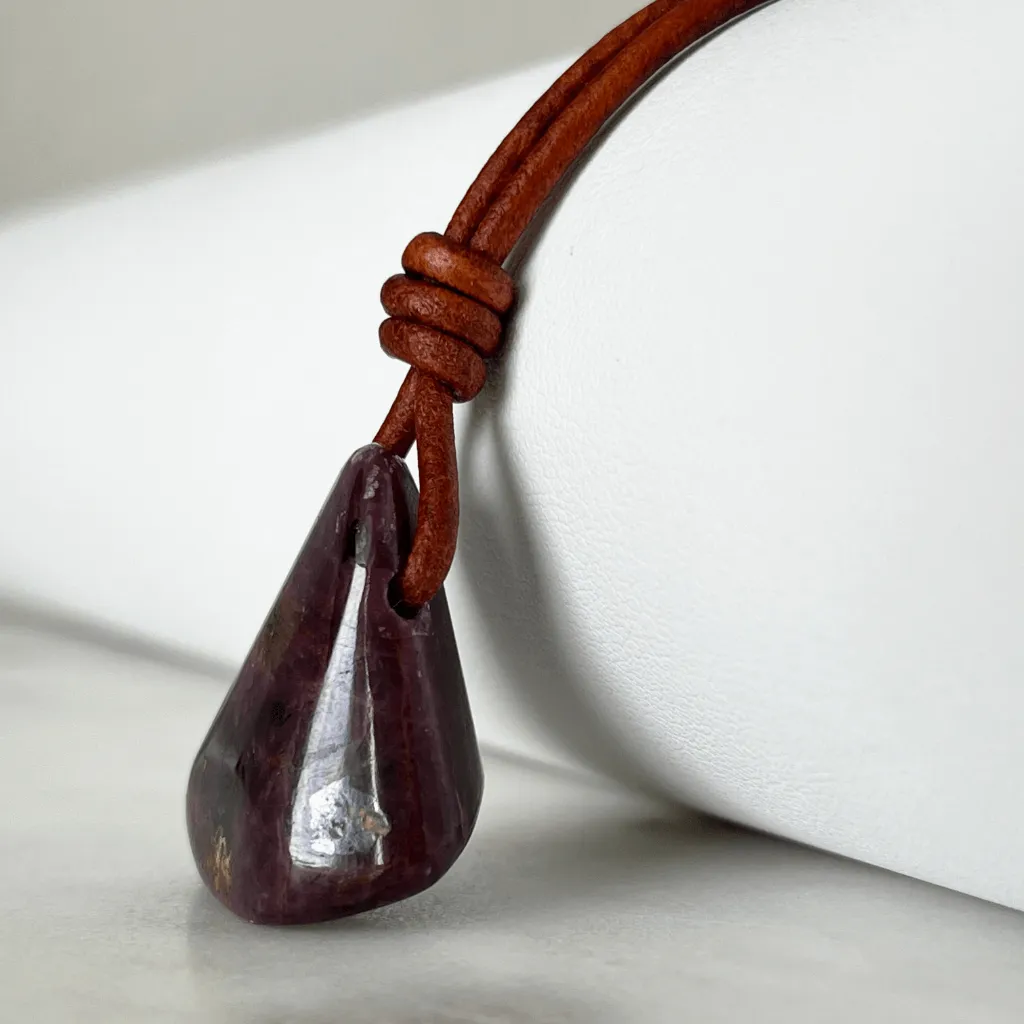 Natural Ruby Gemstone Pendant - Exclusive OOAK Treasure
