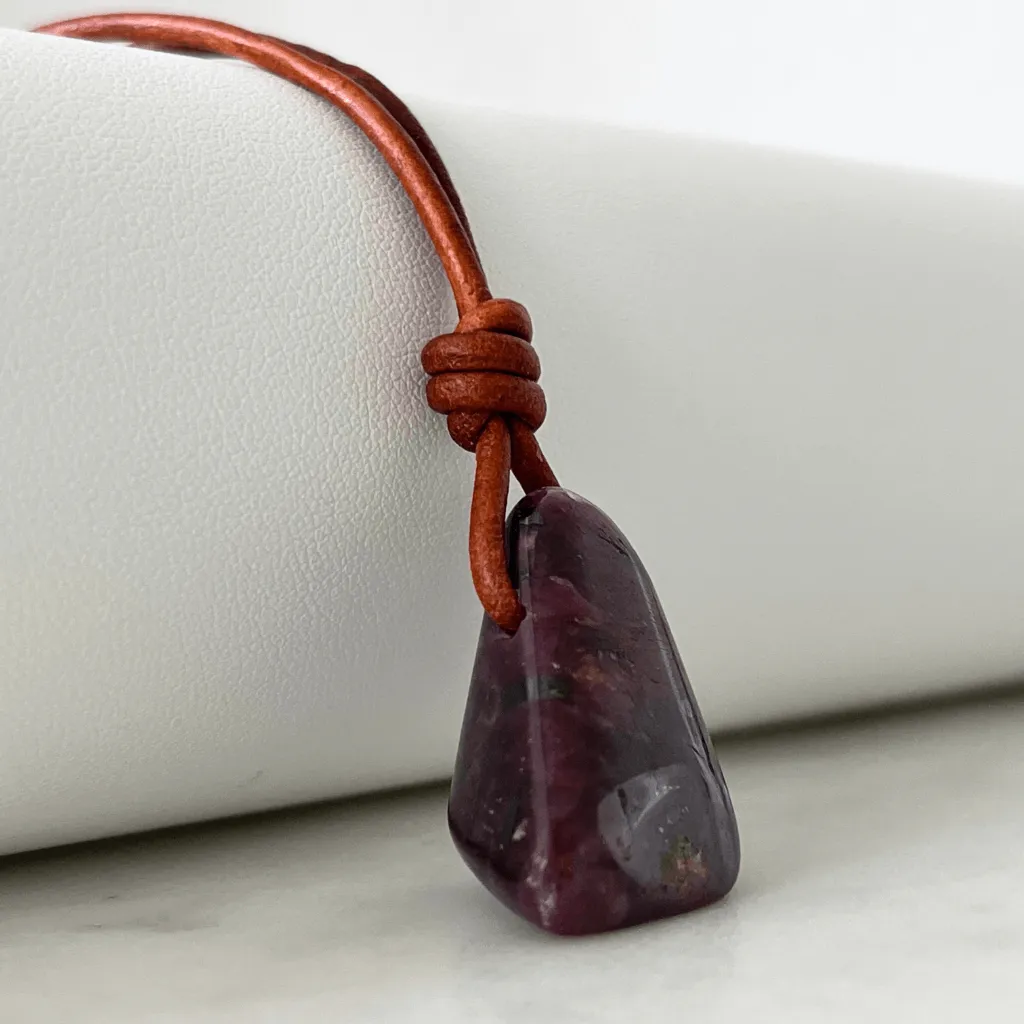 Natural Ruby Gemstone Pendant - Exclusive OOAK Treasure