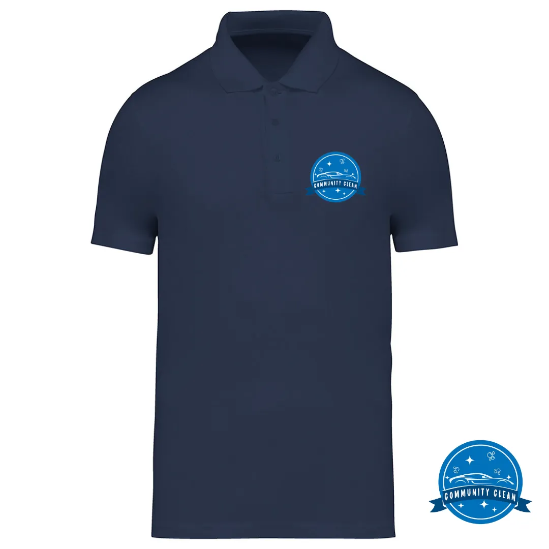 Navy Jersey Polo Shirt - Community Clean
