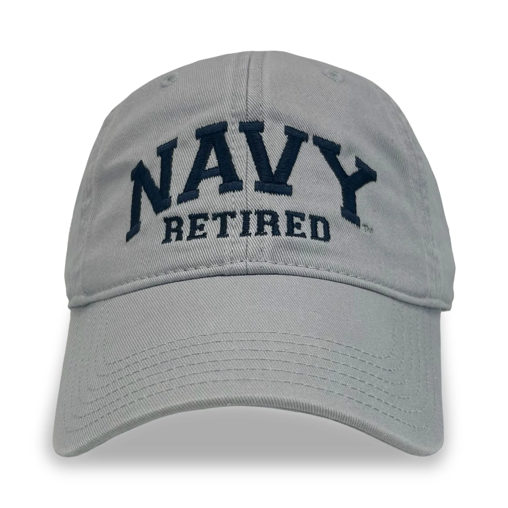 Navy Retired Relaxed Twill Hat (Silver)