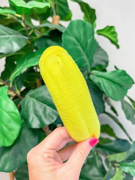 Neon Terry Knotted Headband - Yellow