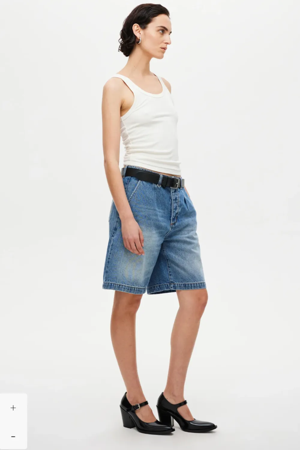 Neuw Echo Relaxed Short Sonic Mid Vintage Indigo