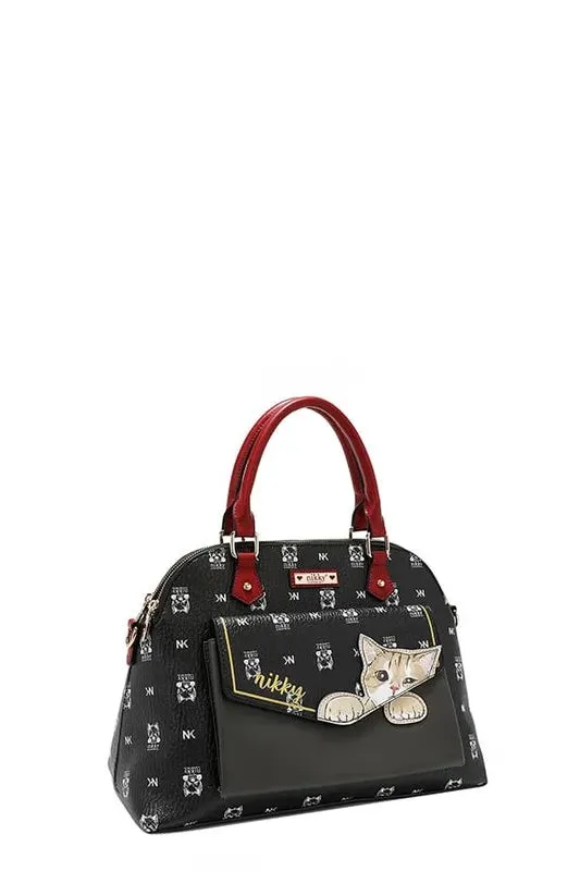 Nicole Lee USA Eco-Leather Cat Dome Bag