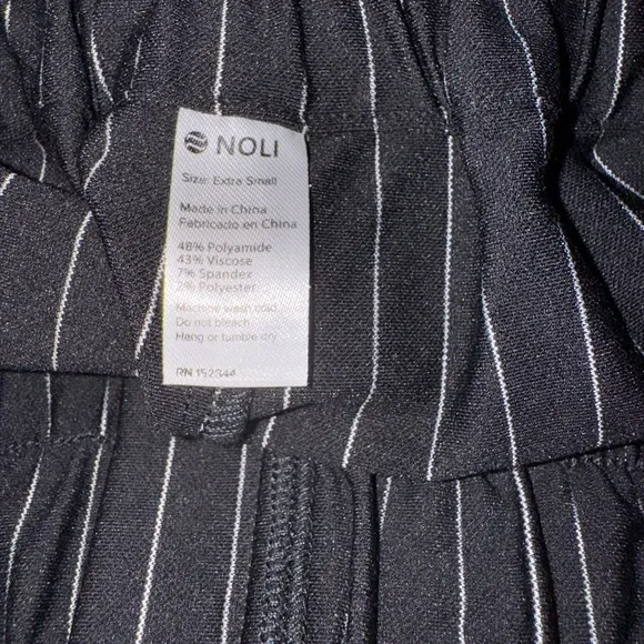Noli Black Pinstripe Women's Shorts