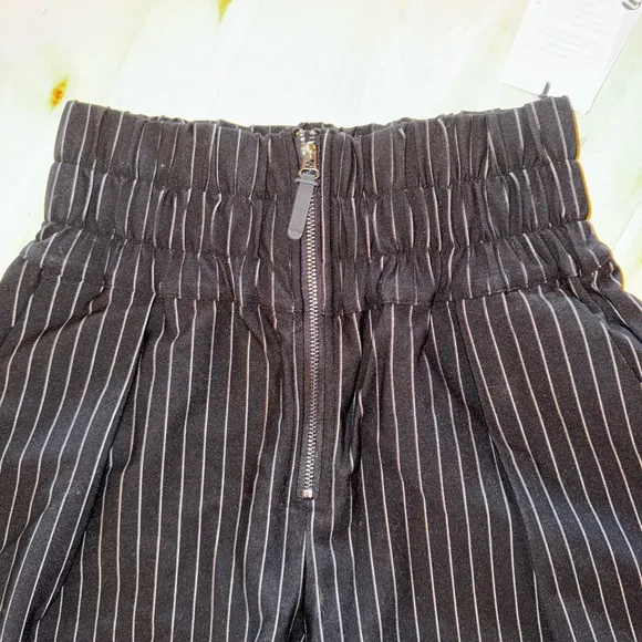 Noli Black Pinstripe Women's Shorts