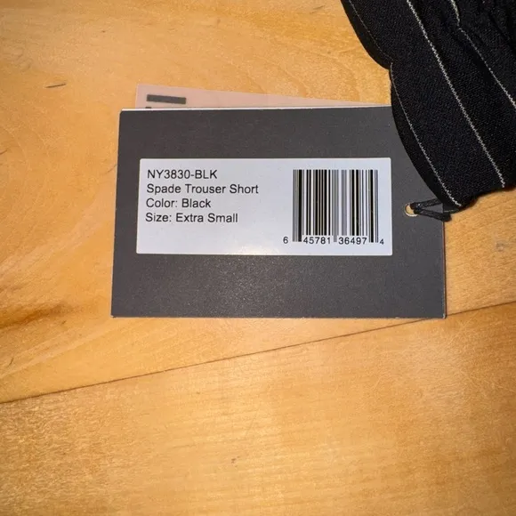 Noli Black Pinstripe Women's Shorts