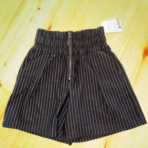 Noli Black Pinstripe Women's Shorts